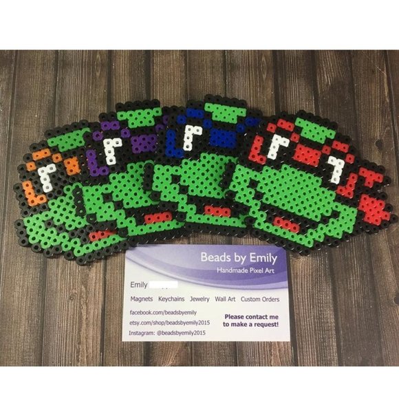 Ninja Turtle Magnets - TMNT Kids Room Decor - Picture 1 of 6